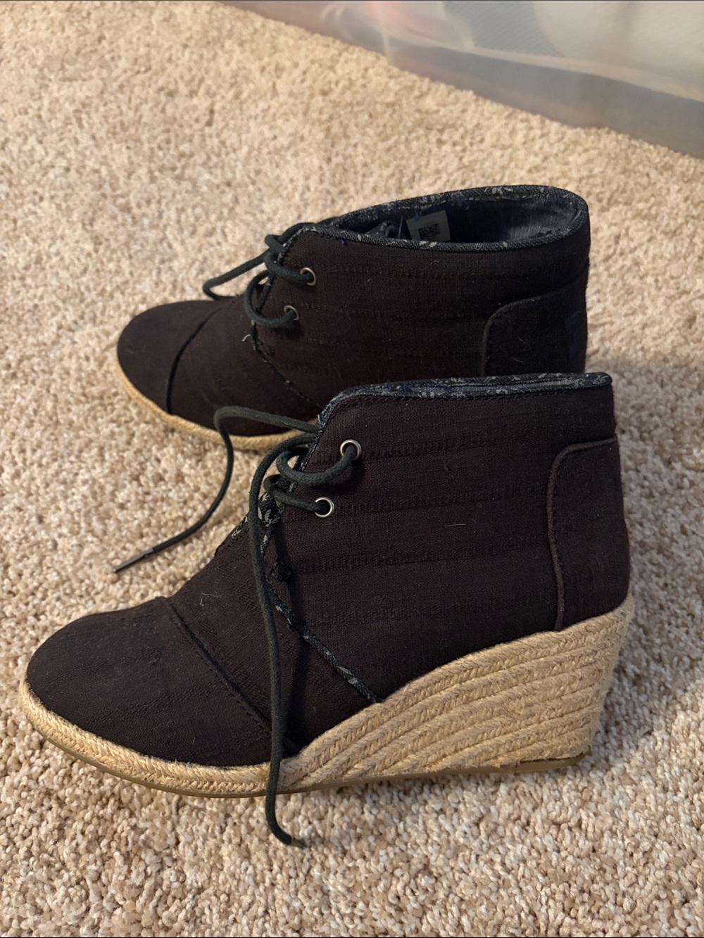 Tom’s Wedge Booties